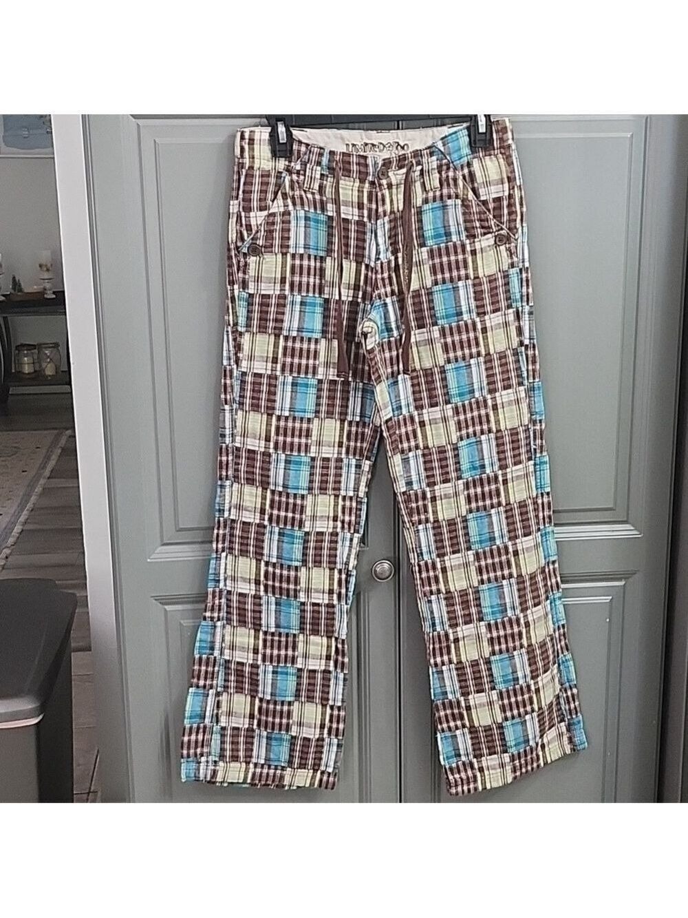 LIMITED TOO GIRLS FUNKY PLAIS PANTS FLARE GIRLS SIZE 16